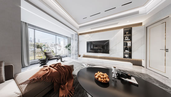 碧水云天四室两厅现代装修风格案例