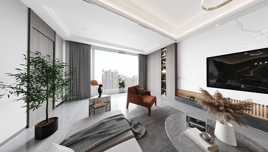 麓府四室两厅现代风格装修案例