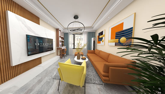 嘉禾梦想城套三现代轻奢装修效果图