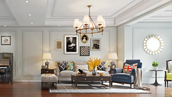 碧水云天110平三室两厅简美风格