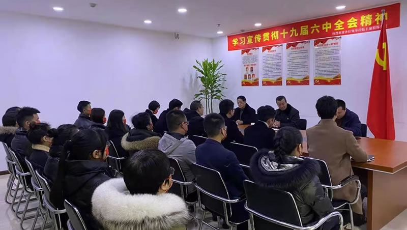 仁寿丰巢装饰公司学习党的十九届六中全会精神