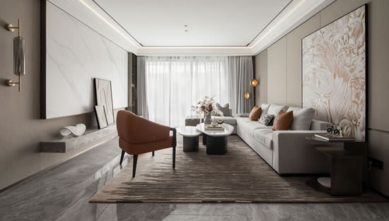 仁寿永兴陵蘭府顶跃现代轻奢装修设计方案——丰巢装饰设计师叶川