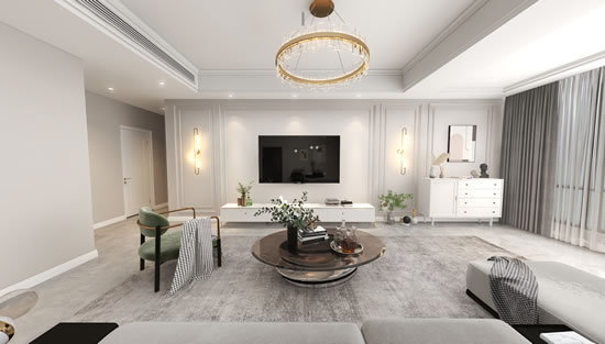 九溪公园里 3室2厅 现代轻奢风格