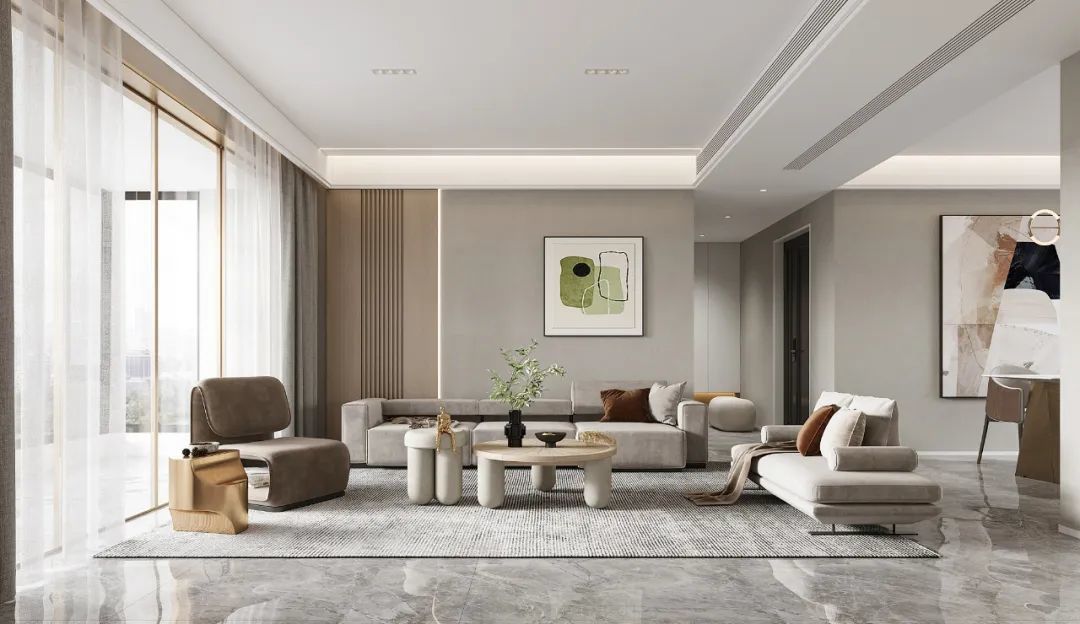 90后夫妻的新中式家：140㎡四居室，格调轻奢淡雅，年轻人都爱这么装！