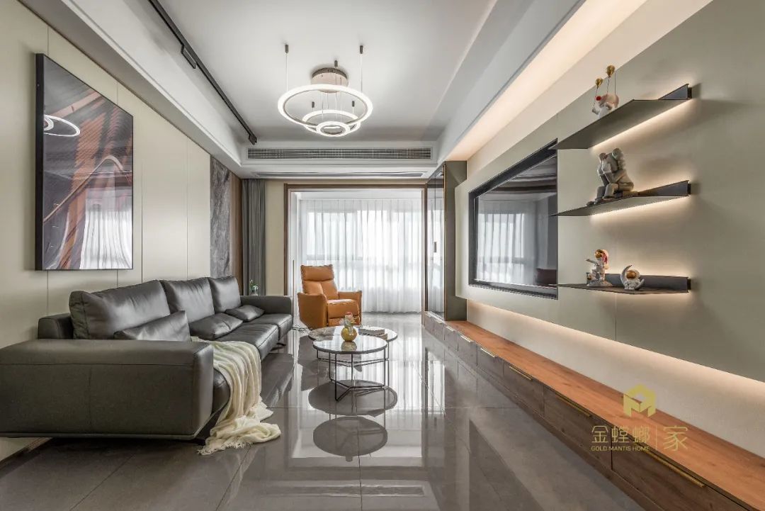 实景 ▏新婚夫妻的130㎡现代三居室