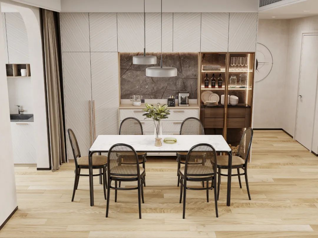 仁寿装修｜这些餐边柜设计小技巧，别说我没有告诉你！